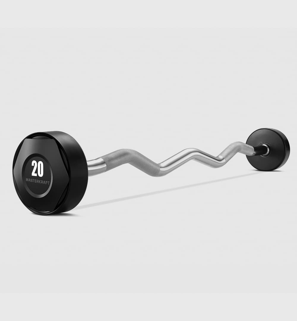 Rubber EZ Fixed Barbells